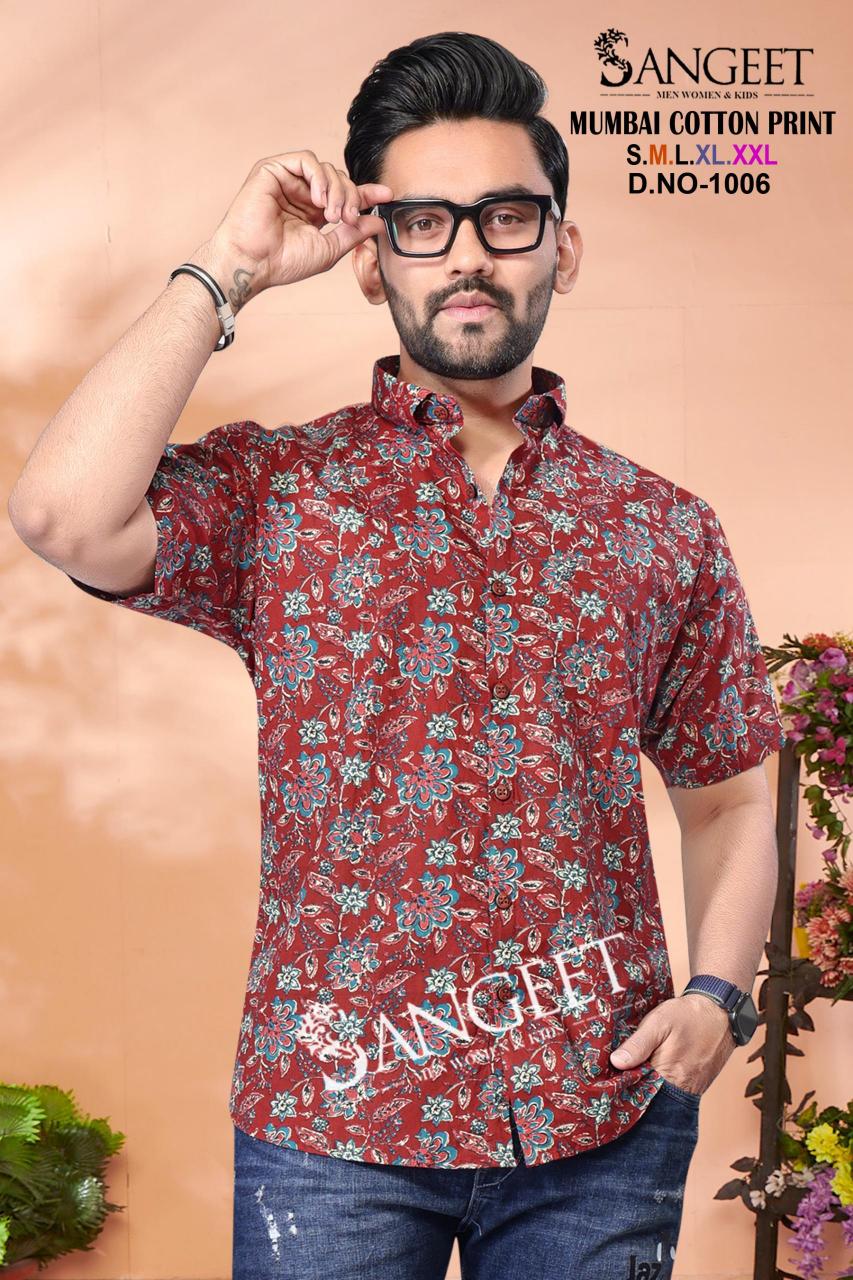 Sangeet Mumbai Cotton Print Mens T Shirt Wholesale Catalog