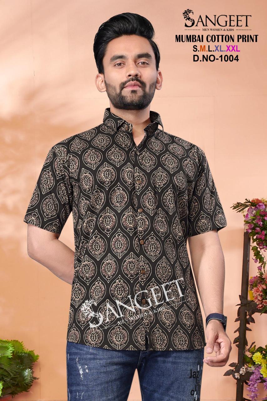 Sangeet Mumbai Cotton Print Mens T Shirt Wholesale Catalog