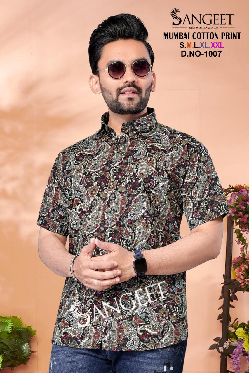 Sangeet Mumbai Cotton Print Mens T Shirt Wholesale Catalog