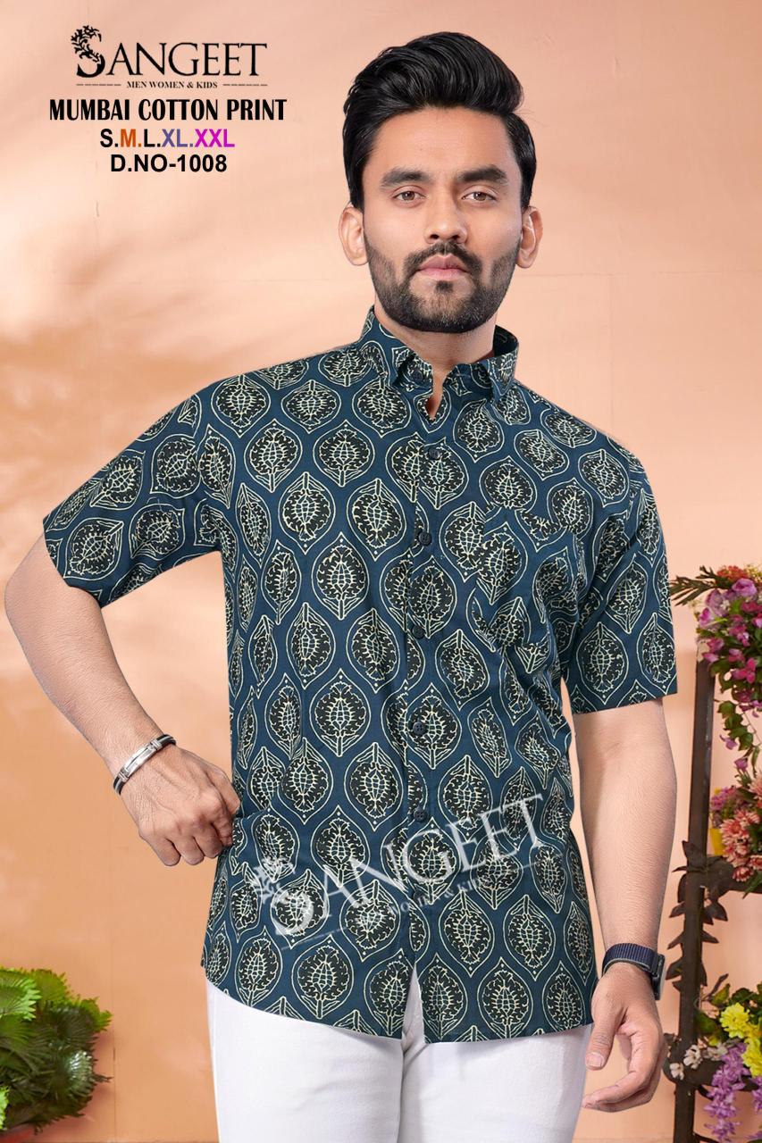 Sangeet Mumbai Cotton Print Mens T Shirt Wholesale Catalog