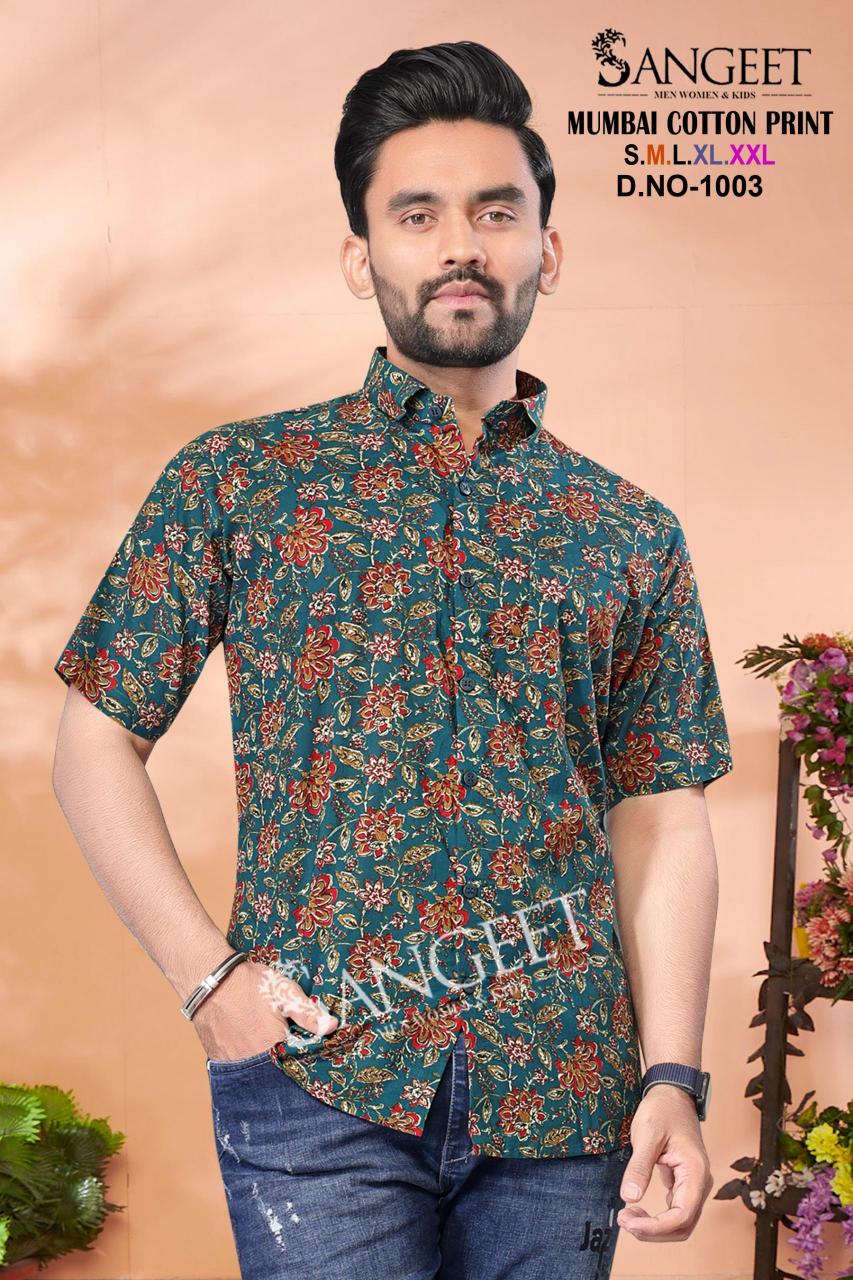 Sangeet Mumbai Cotton Print Mens T Shirt Wholesale Catalog