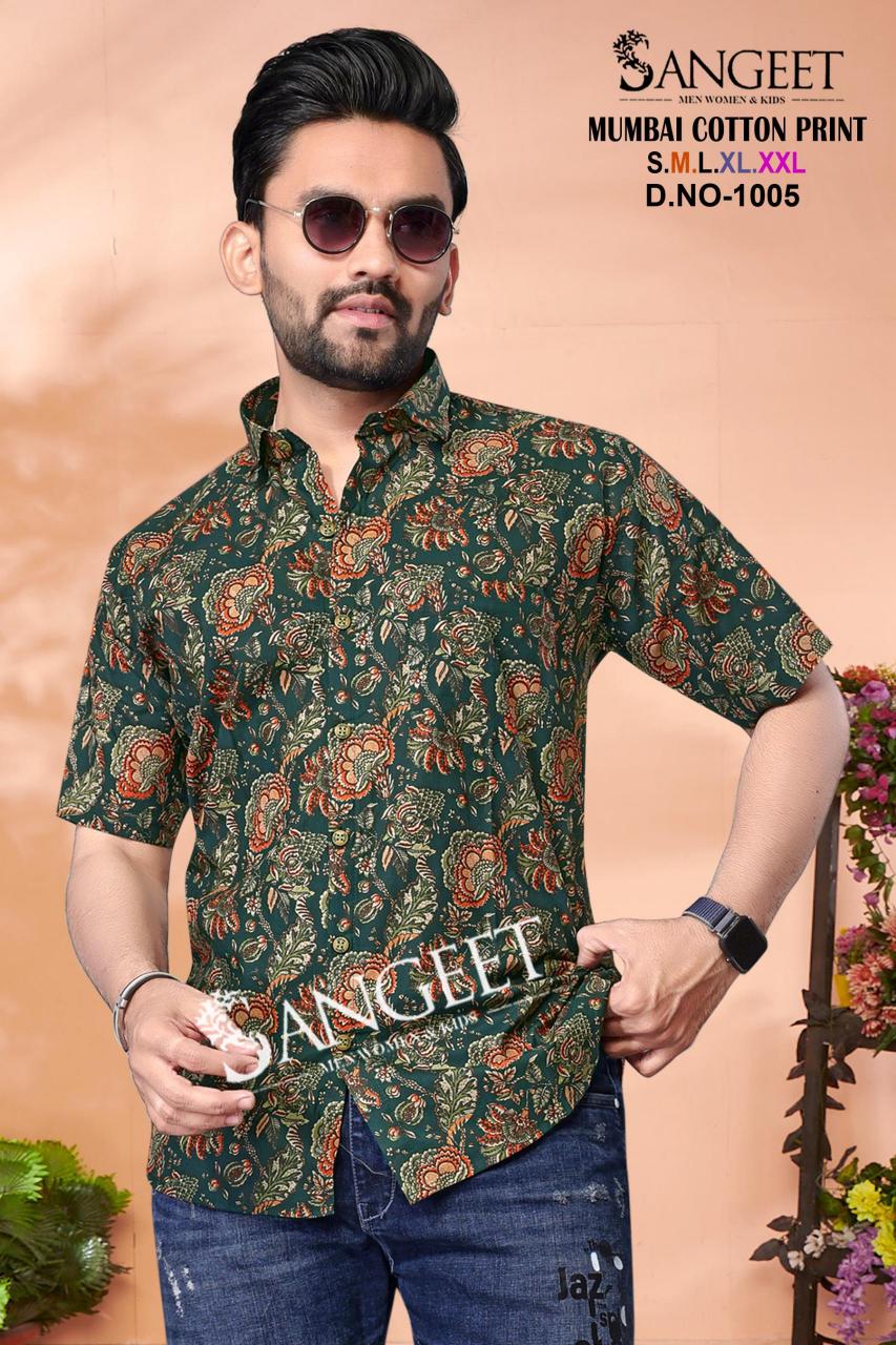 Sangeet Mumbai Cotton Print Mens T Shirt Wholesale Catalog