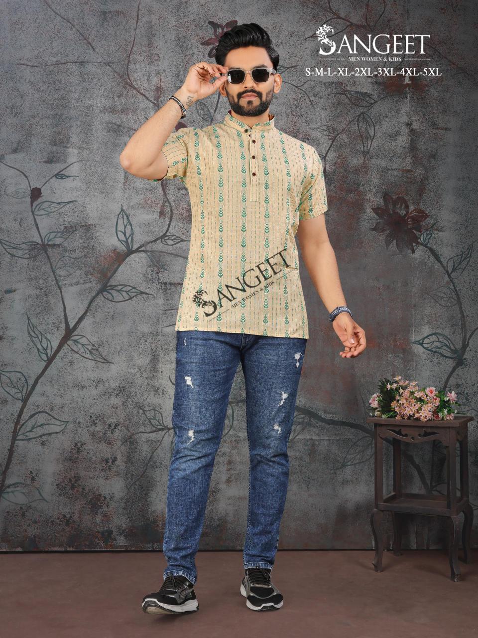 Sangeet Soft Rayon Handloom Fabric Vol 1 T-Shirts For Mens Wholesale Catalog