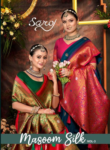 Saroj Masoom silk vol.3 50*600 silk saree in surat with price wholesale