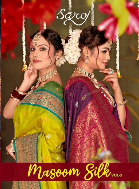 Saroj Masoom silk vol.5 50*600 silk saree in surat with price wholesale