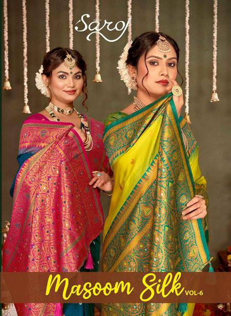 Saroj Masoom silk vol.6 50*600 silk saree in surat with price wholesale