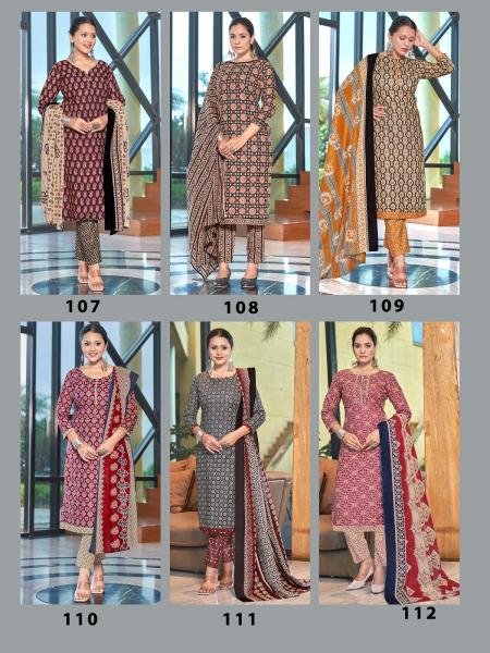 SC Sky Gold Vol-1 – Ajrak Special Kurti Pant With Dupatta - Wholesale Catalog