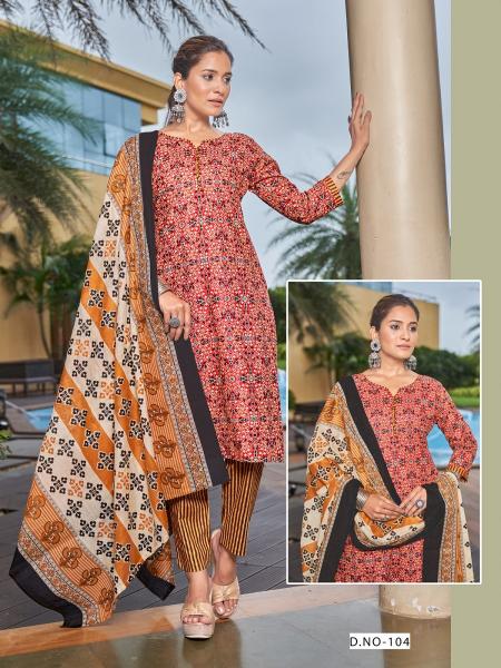 SC Sky Gold Vol-1 – Ajrak Special Kurti Pant With Dupatta - Wholesale Catalog