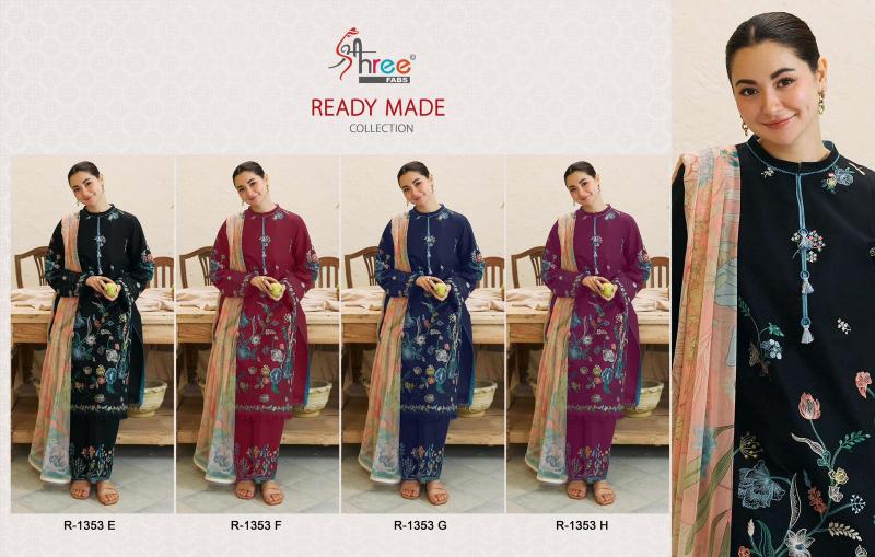 Shree Fabs 1353 EFGH wholesale pakistani suits in kashmir