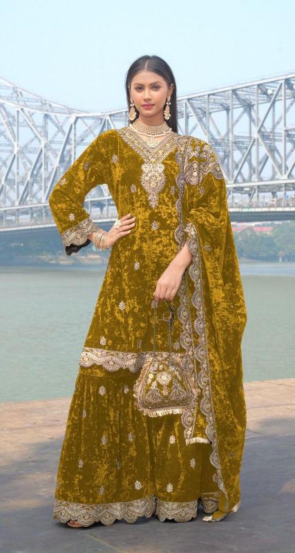 Shree Fabs K 5304 Velvet ready made salwar kameez wholesale