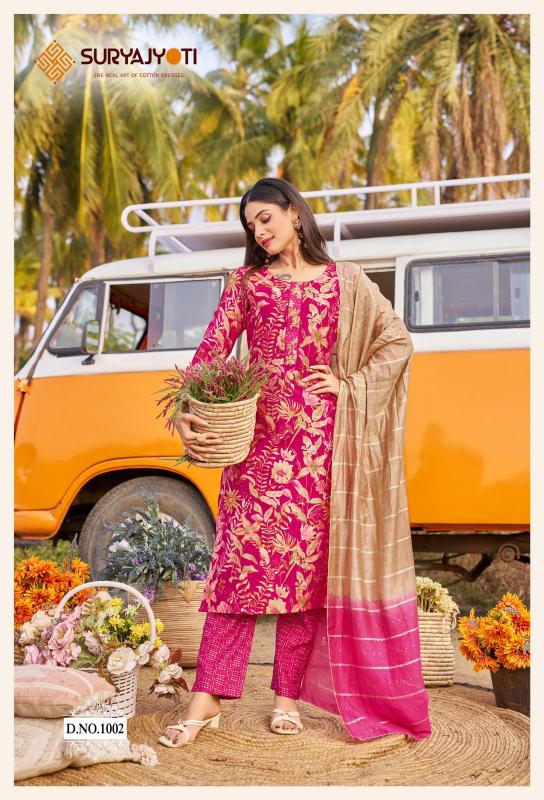 Suryajyoti Nayantara Vol-1 – Kurti Pant With Dupatta - Wholesale Catalog