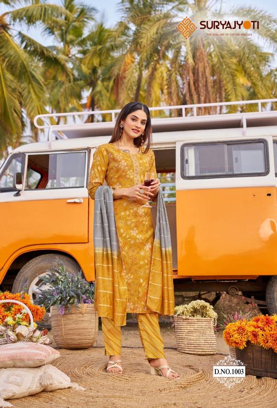 Suryajyoti Nayantara Vol-1 – Kurti Pant With Dupatta - Wholesale Catalog