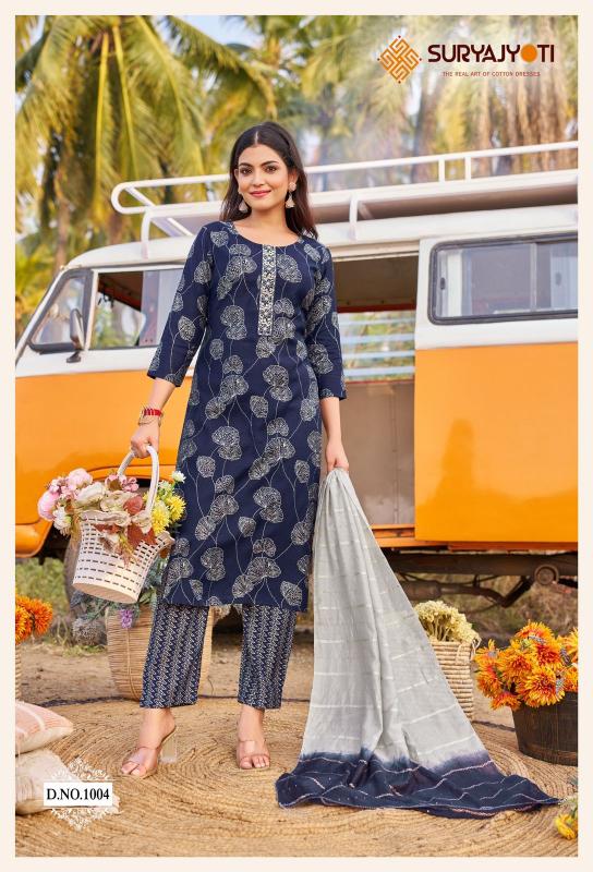 Suryajyoti Nayantara Vol-1 – Kurti Pant With Dupatta - Wholesale Catalog