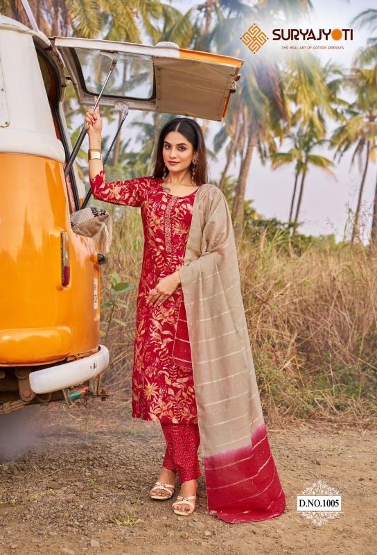 Suryajyoti Nayantara Vol-1 – Kurti Pant With Dupatta - Wholesale Catalog