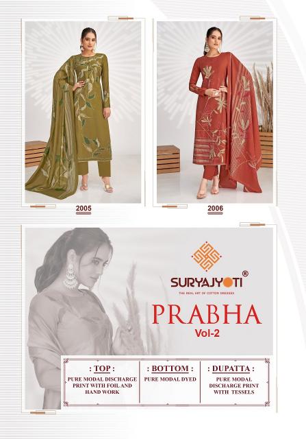 SuryaJyoti Prabha Vol-02 – Dress Material - Wholesale Catalog