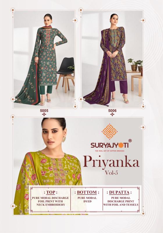 SuryaJyoti Priyanka Vol-05 – Dress Material - Wholesale Catalog