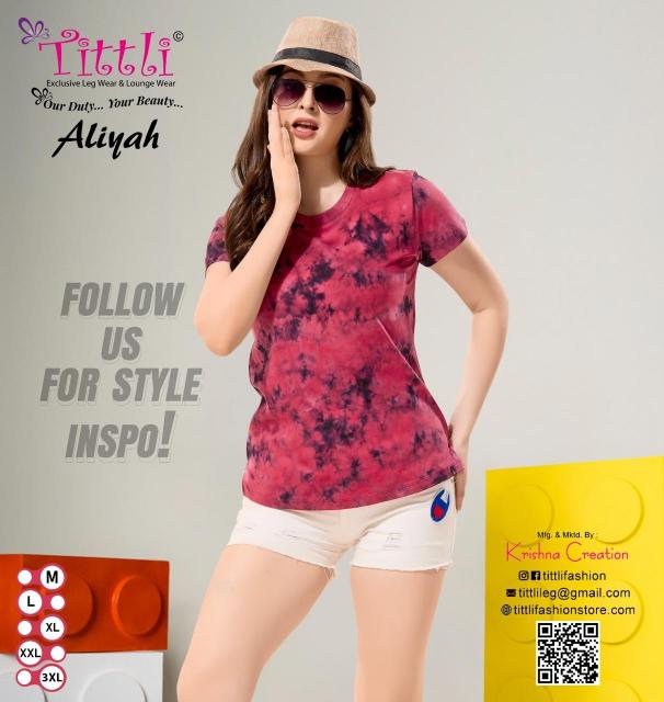 Tittli Aliyah Ladies Night T Shirt Wholesale catalog