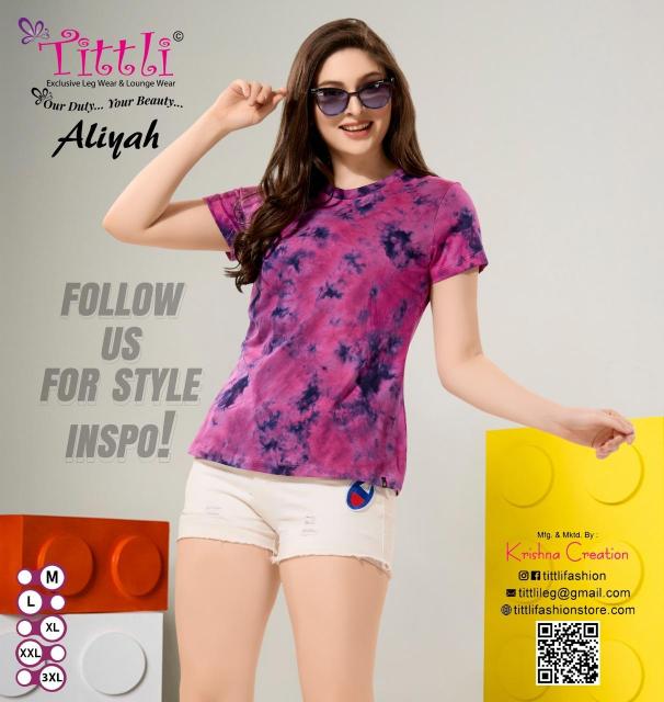 Tittli Aliyah Ladies Night T Shirt Wholesale catalog