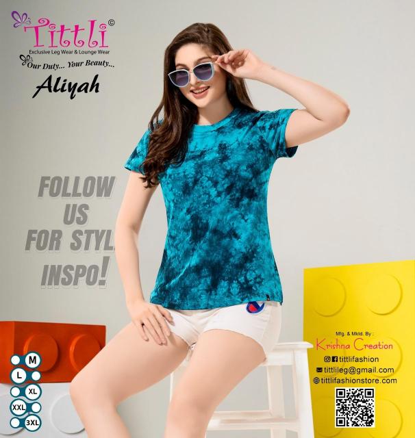 Tittli Aliyah Ladies Night T Shirt Wholesale catalog