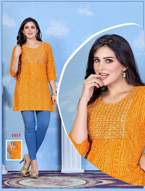 Trendy Beauty Rocks asymmetric Short kurtis online india