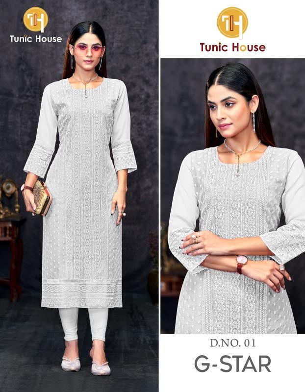 Tunic House G Star georgette kurtis india