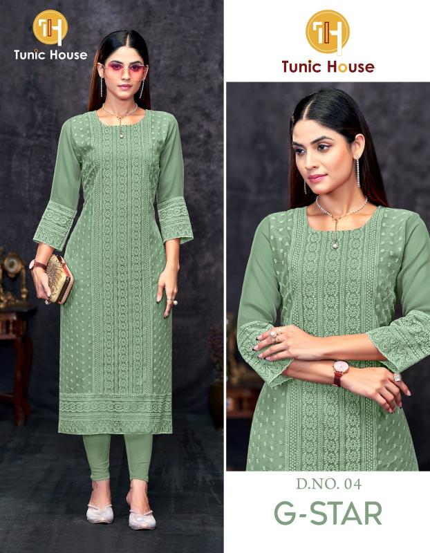 Tunic House G Star georgette kurtis india