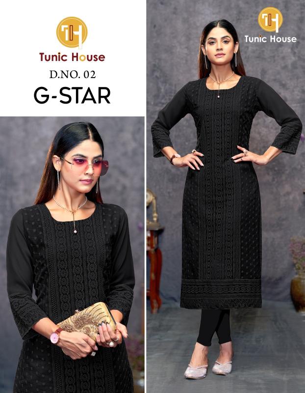 Tunic House G Star georgette kurtis india