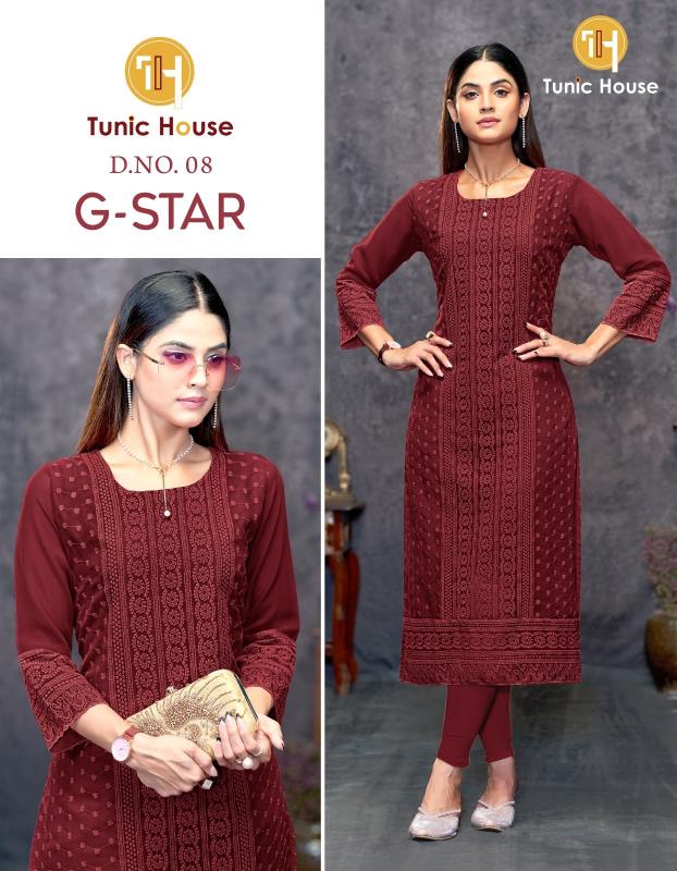 Tunic House G Star georgette kurtis india