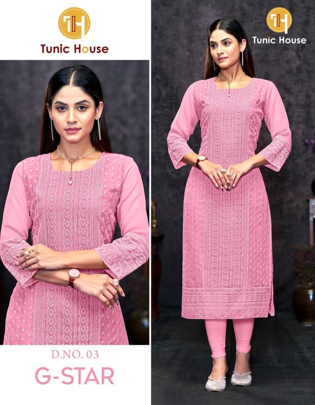 Tunic House G Star georgette kurtis india