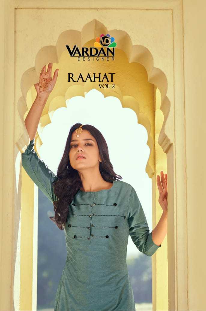 Vardan Designer RAAHAT Vol 2 Kurti Wholesale catalog