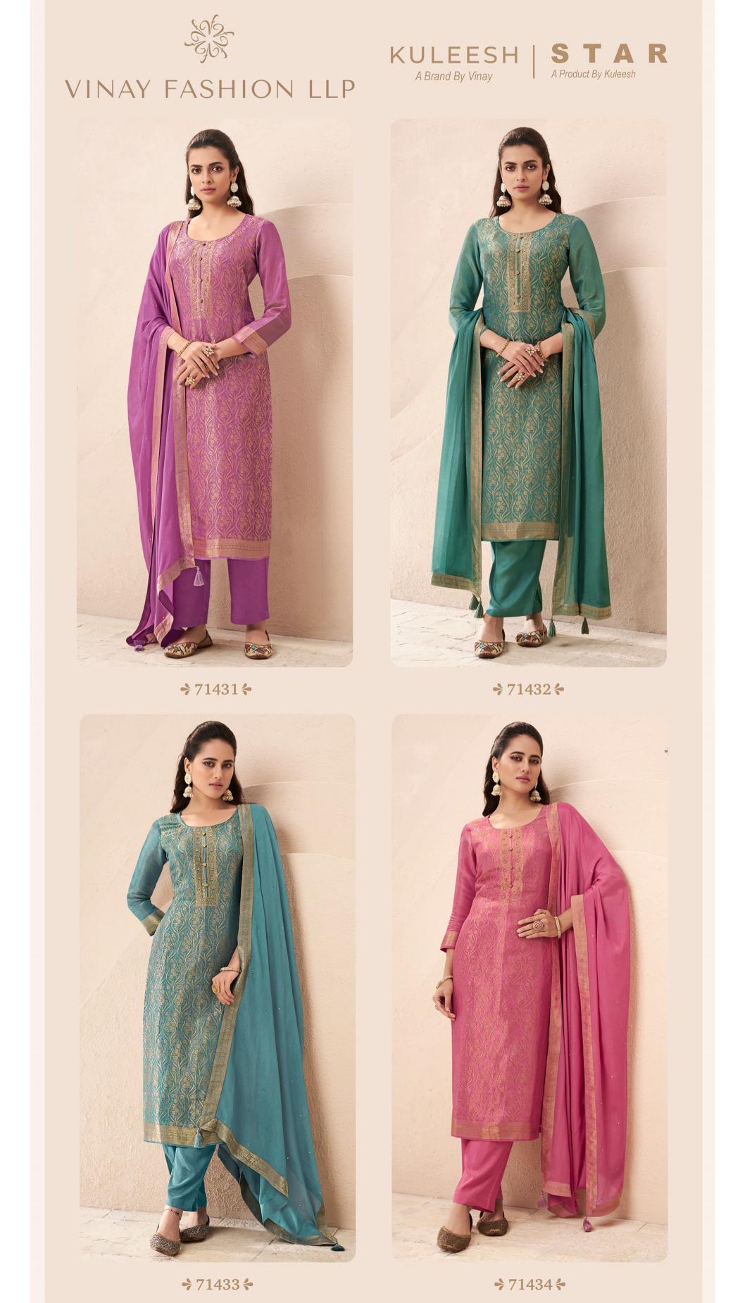 Vinay Kuleesh Star designer salwar kameez wholesalers india