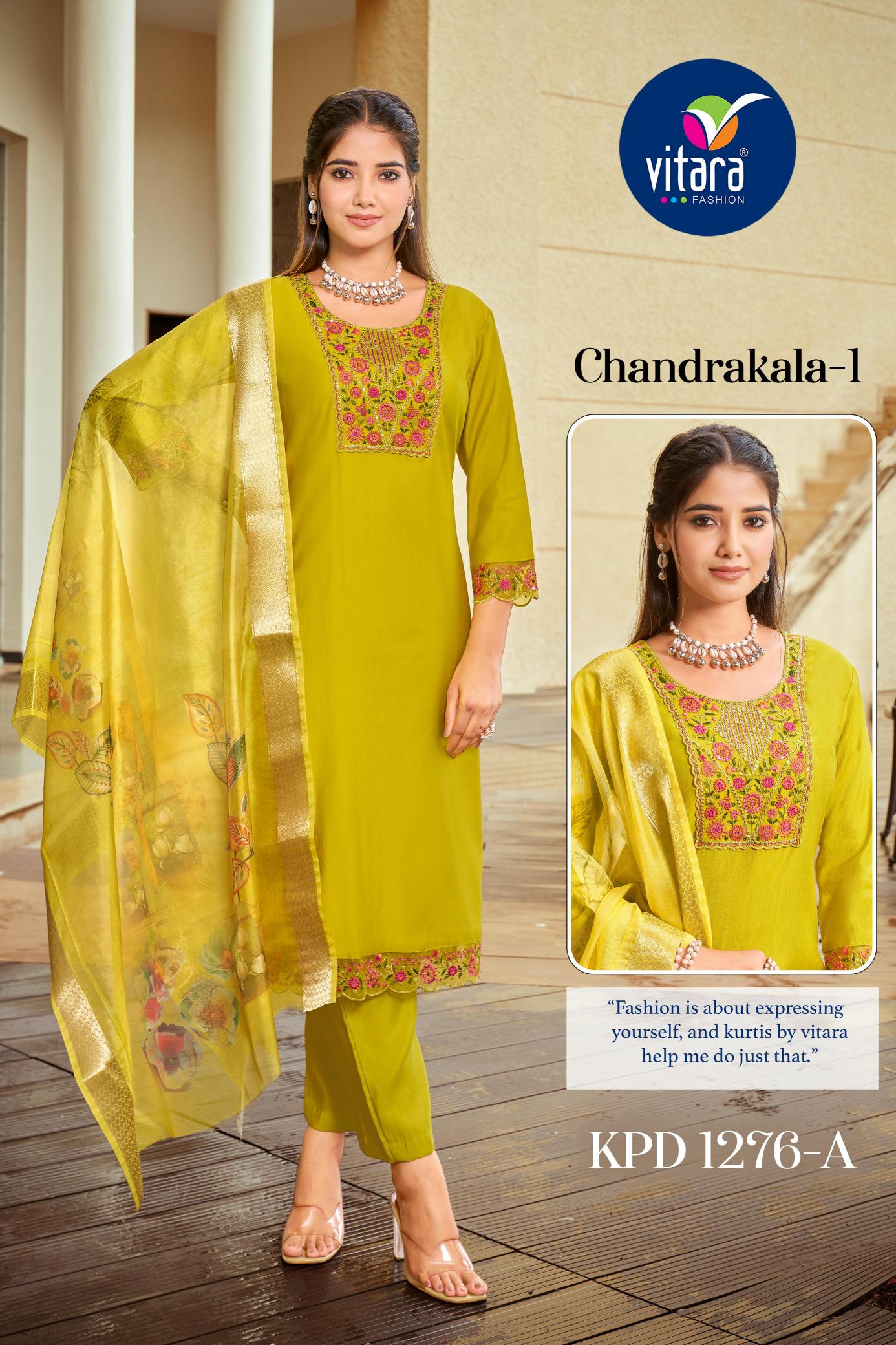 Vitara Chandrakala Vol 1 bollywood replica kurtis women online india