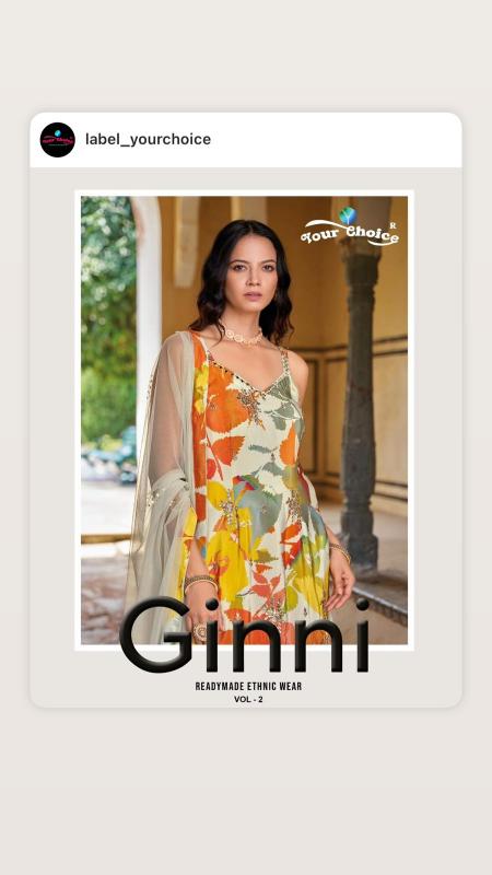 Your choice Ginni Vol 2 salwar kameez wholesale Catalog