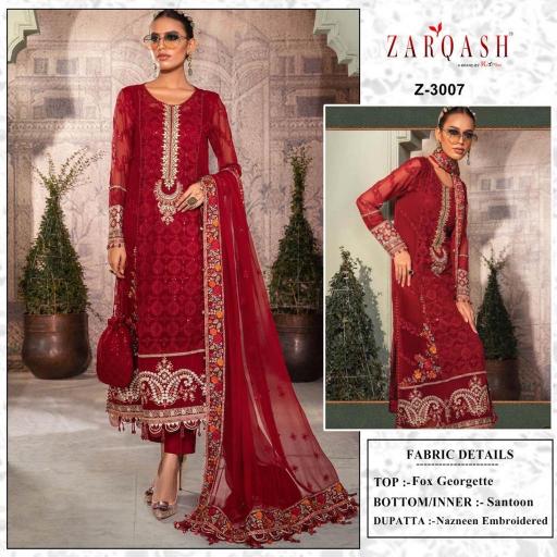 Zarqash Z 3007 Georgette online pakistani suits wholesale