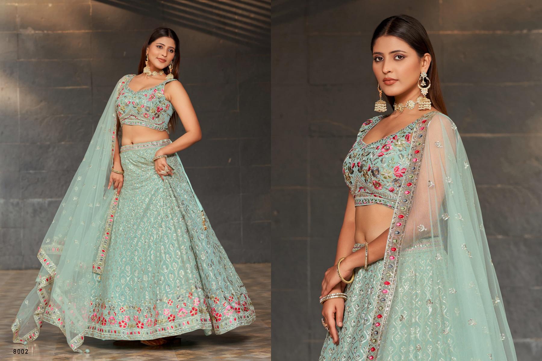 Zeel Clothing Golden Palm lehenga wholesalers in chandni chowk