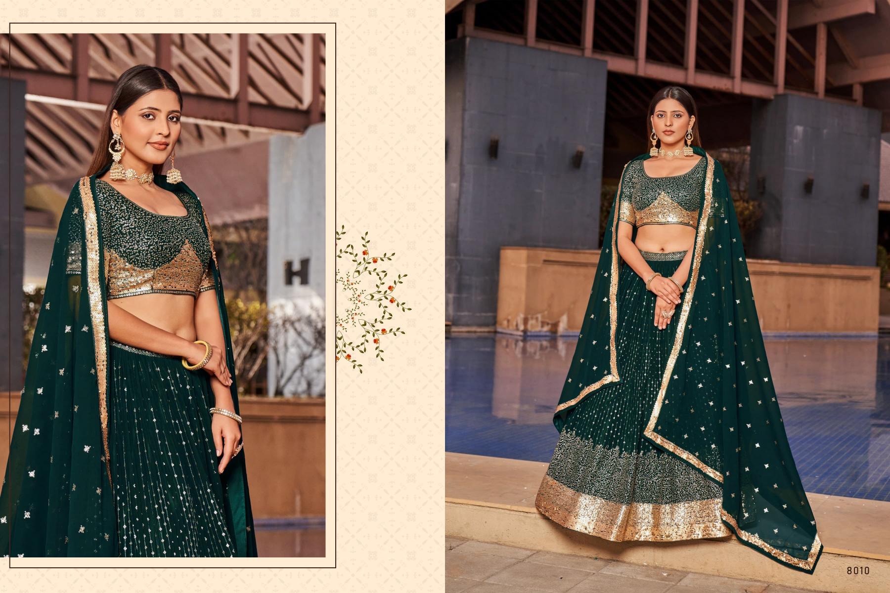 Zeel Clothing Golden Palm lehenga wholesalers in chandni chowk