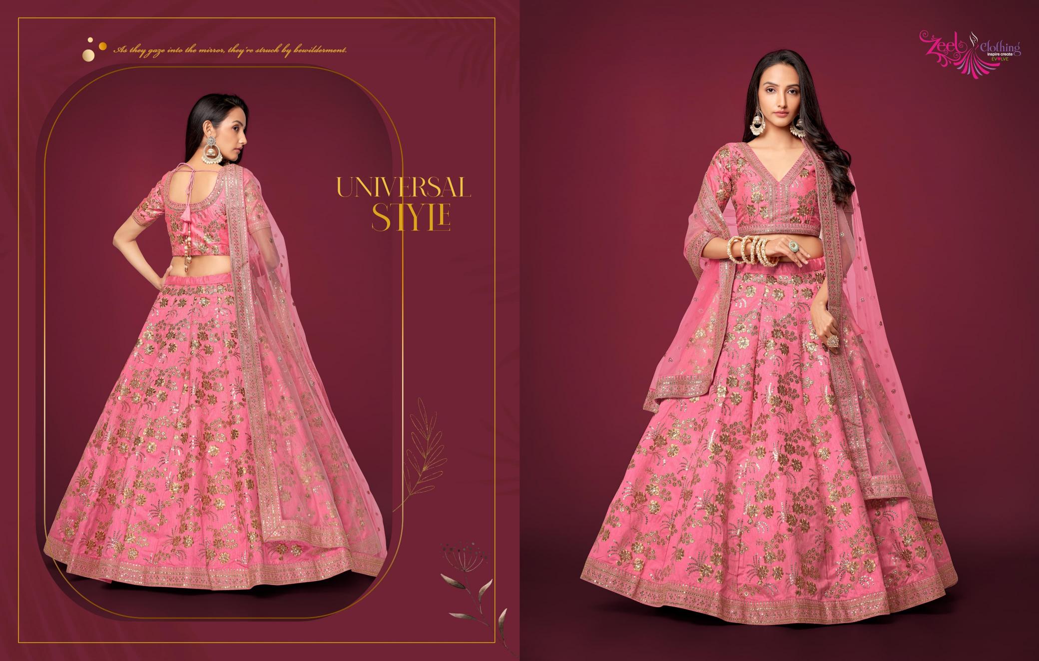 Zeel The Modern Vibes Vol 2 Designer Silk Lehenga wholesale market in kolkata