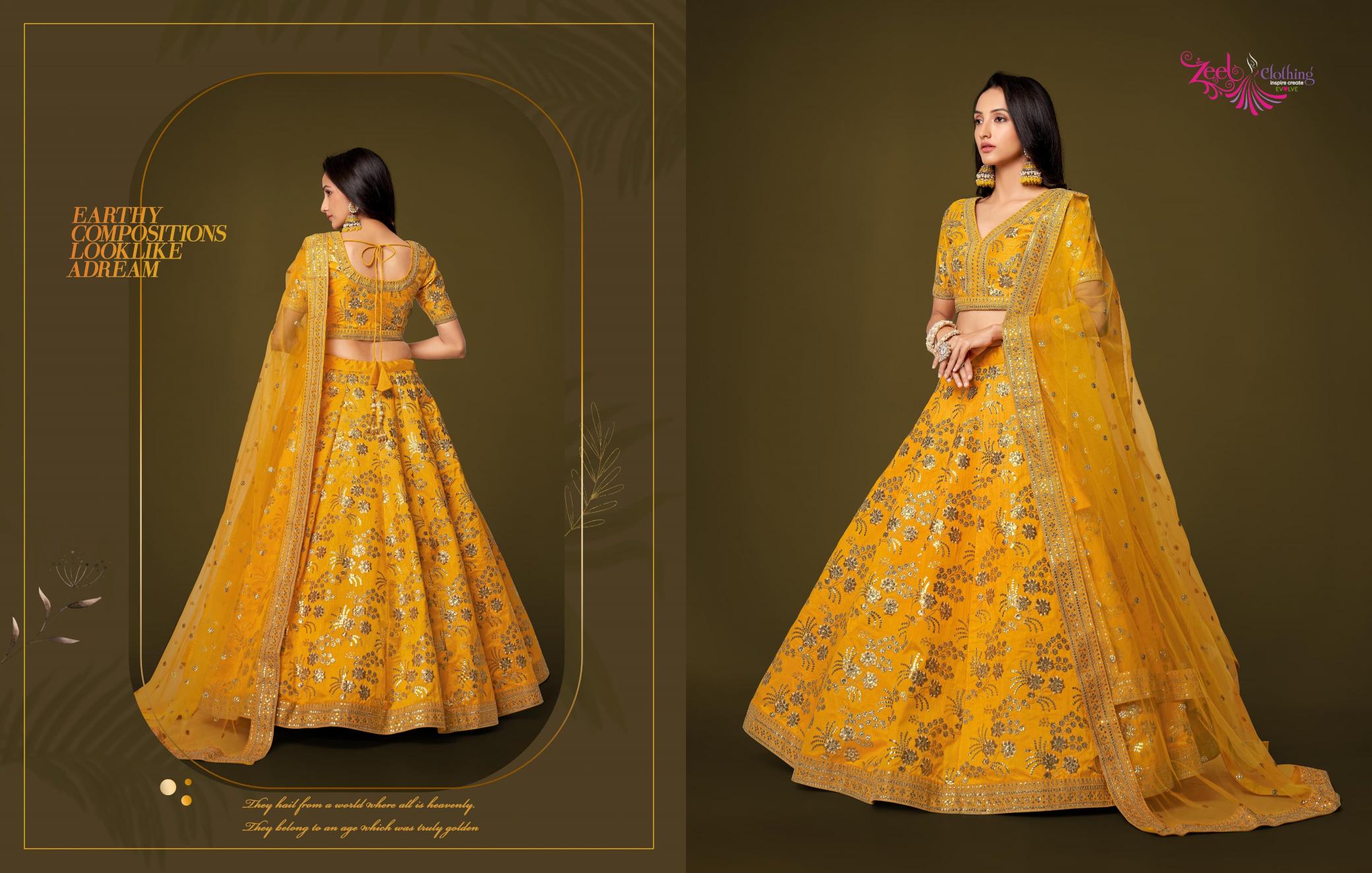 Zeel The Modern Vibes Vol 2 Designer Silk Lehenga wholesale market in kolkata