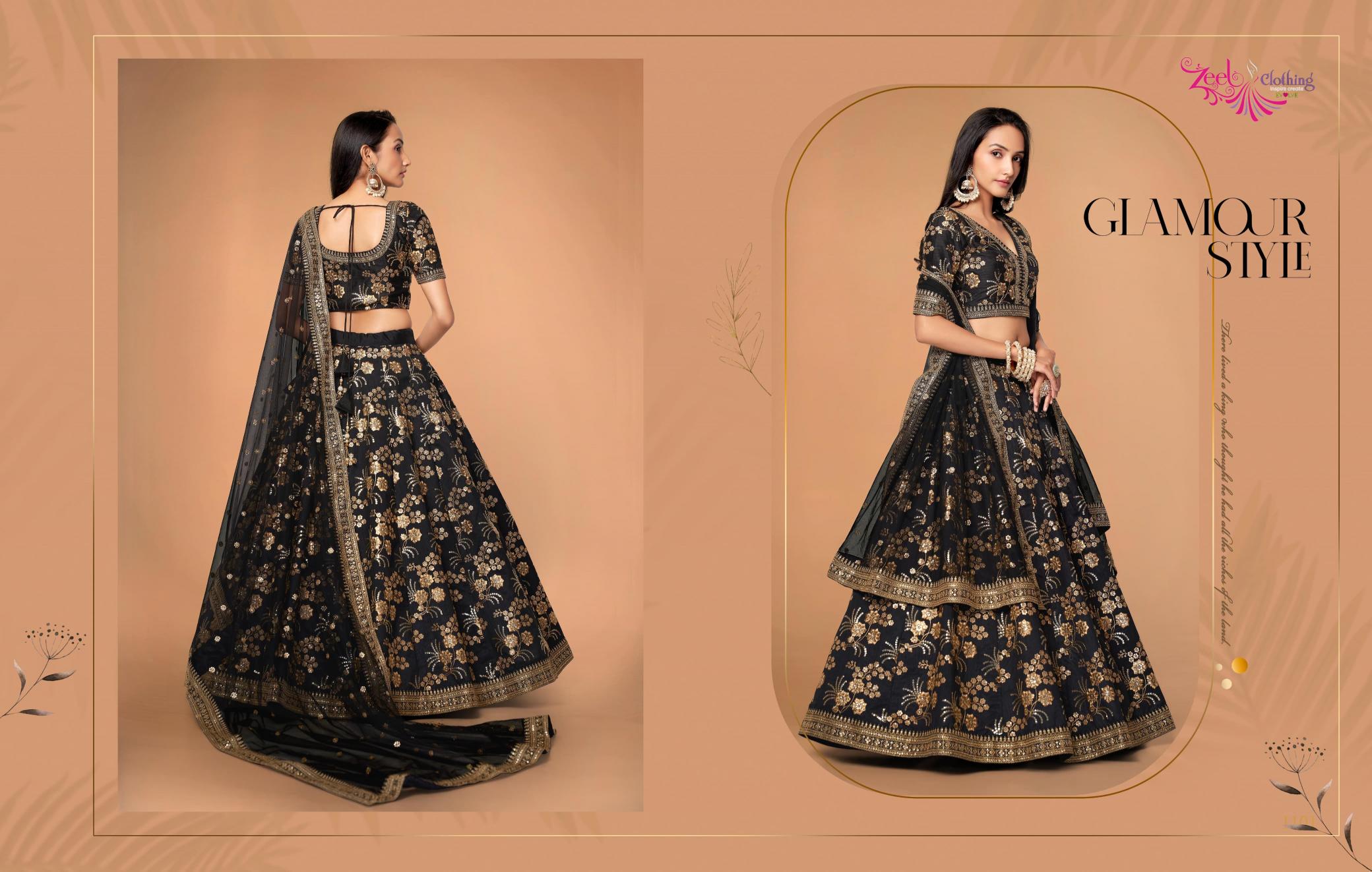 Zeel The Modern Vibes Vol 2 Designer Silk Lehenga wholesale market in kolkata