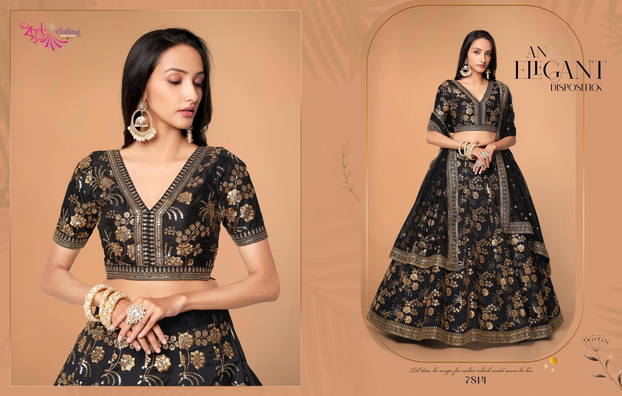 Zeel The Modern Vibes Vol 2 Designer Silk Lehenga wholesale market in kolkata