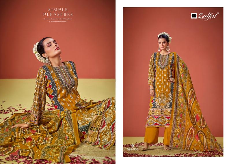 Zulfat Aayat Vol 6 ladies dress material wholesalers in hyderabad