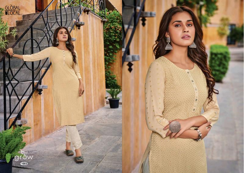 100 Miles Grow Rayon Chikan Lakhnavi Kurti Wholesale Catalog