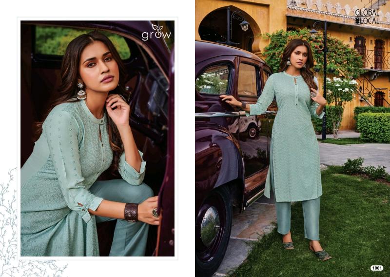 100 Miles Grow Rayon Chikan Lakhnavi Kurti Wholesale Catalog