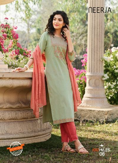 100 Miles Neerja cotton stiched kurtis online india