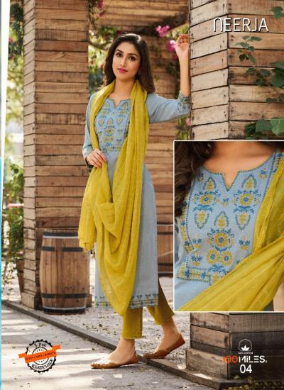 100 Miles Neerja cotton stiched kurtis online india