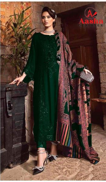 Aasha 1139 A To D Catalog Cotton Dupatta pakistani suits in srinagar