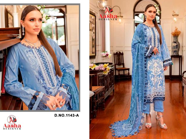 Aasha 1143 A And B Catalog Chiffon Dupatta snapdeal pakistani suit plazzo suit eid special