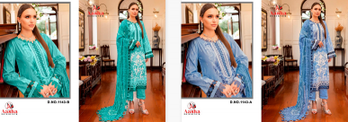 Aasha 1143 A And B Catalog Chiffon Dupatta snapdeal pakistani suit plazzo suit eid special