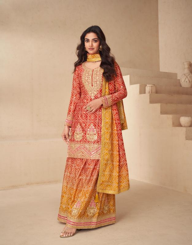 Aashirwad Netra 10169 Series Catalog Chinon Silk Salwar Kameez Wholesale 