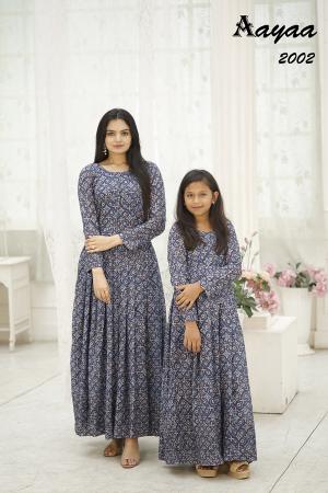 Aayaa Divisha Vol 2 Combo Of Mother And Daughter Gown anarkali kurtis wholesale online